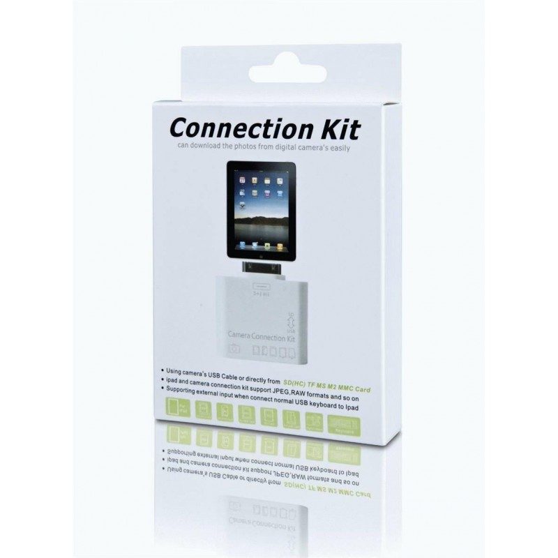 Adattatore iPad 1 2 micro SD scheda pennetta chiavetta USB memoria esterna