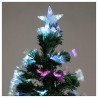 Albero di Natale Artificiale in fibra ottica punta LED multicolore ...