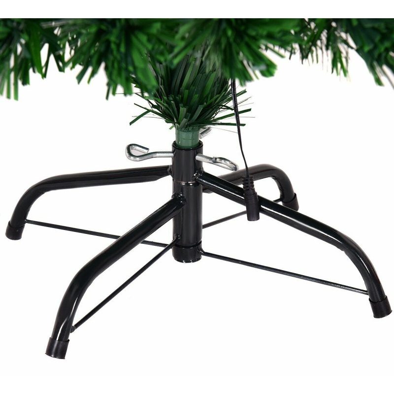 Albero di Natale Artificiale in fibra ottica punta LED multicolore ...