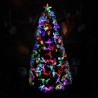 Albero di Natale Artificiale in fibra ottica punta LED multicolore ...
