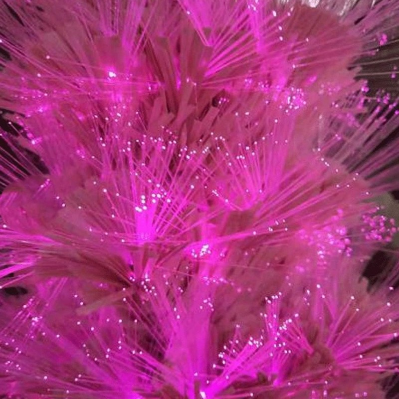 Albero Di Natale Rosa con fibra ottica led artificiale 60/90/120/15...