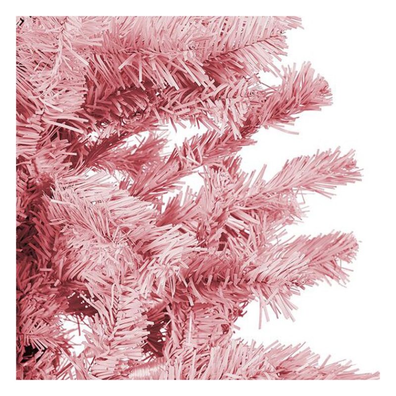 Albero Di Natale Rosa con fibra ottica led artificiale 60/90/120/15...