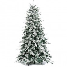 Albero di Natale innevato Artificiale verde folto Effetto Neve 150 180 210 240cm