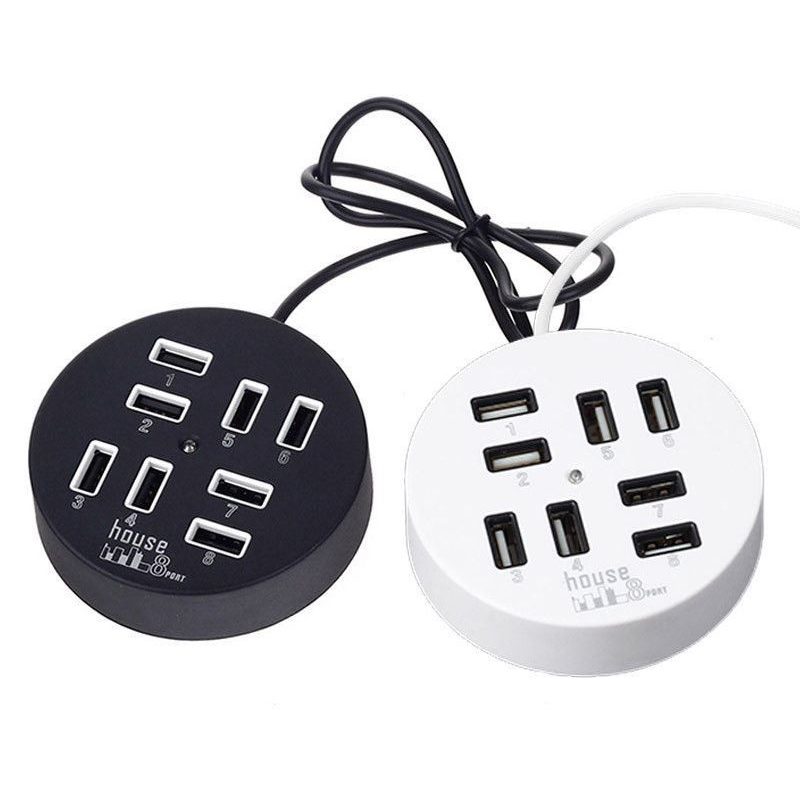 HUB 7 porte USB alimentato porta chiavetta pennetta LED moltiplicatore