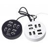 HUB 7 porte USB alimentato porta chiavetta pennetta LED moltiplicatore