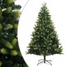 Albero Di Natale Pino Verde Folto Base A Croce mix due colori varie...