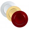 DEL GIUDICE 24x Sottopiatti Natalizi In Plastica 33cm Decorazioni N...
