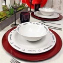 24x Sottopiatti Natalizi In Plastica 33cm Decorazioni Natale Per Tavola 3 colori