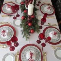 24x Sottopiatti Natalizi In Plastica 33cm Decorazioni Natale Per Tavola 3 colori