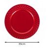 DEL GIUDICE 24x Sottopiatti Natalizi In Plastica 33cm Decorazioni N...