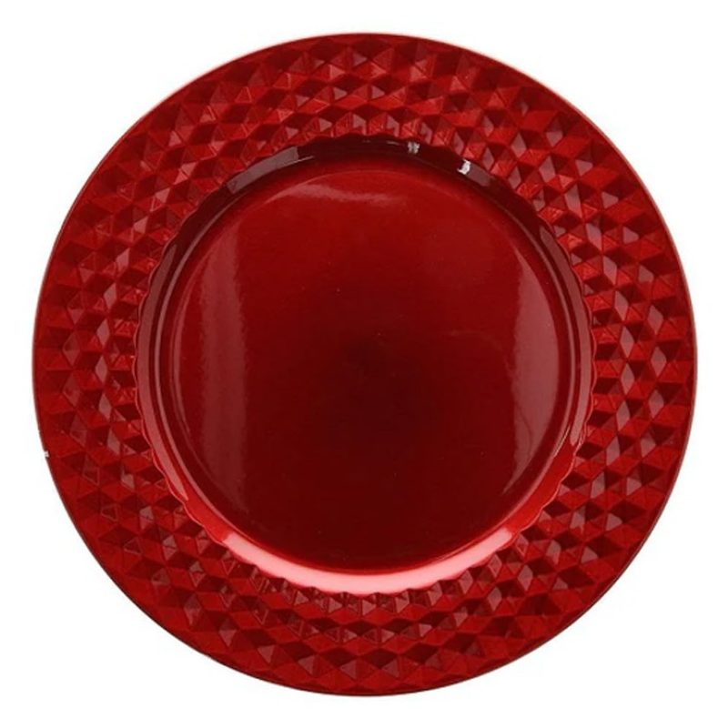 DEL GIUDICE 24x Sottopiatti Natalizi In Plastica 33cm Decorazioni N...