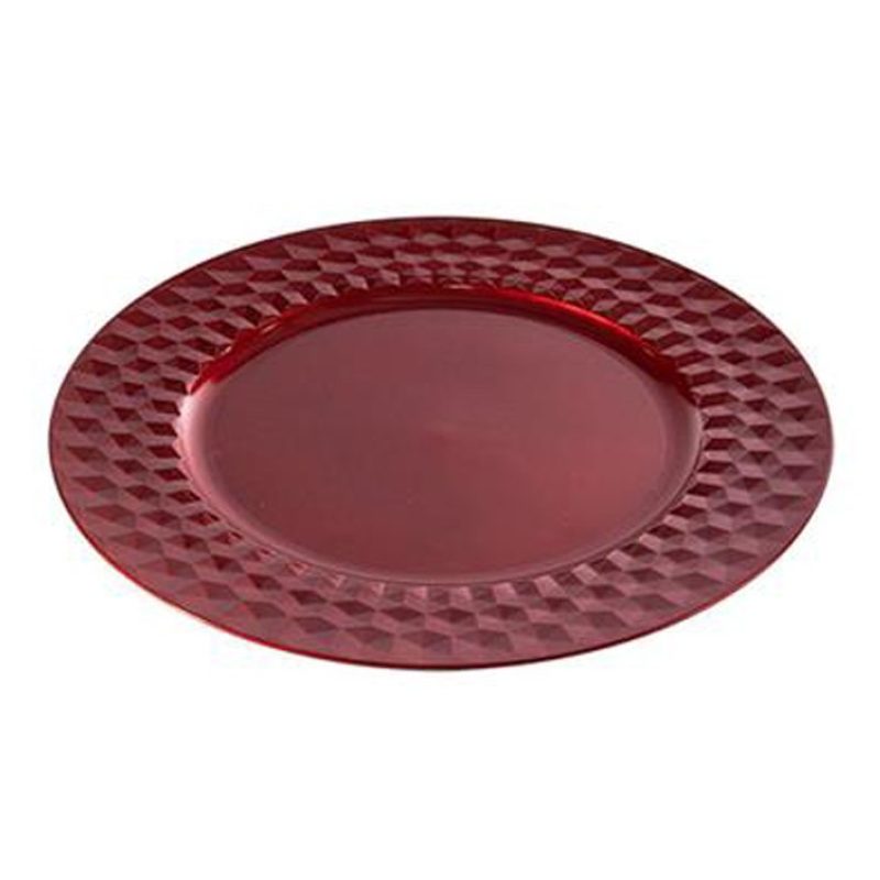 DEL GIUDICE 24x Sottopiatti Natalizi In Plastica 33cm Decorazioni N...
