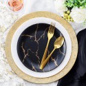 24x Sottopiatti Natalizi decorativi 33cm in plastica Natale per Tavola damasco