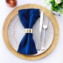 24x Sottopiatti Natalizi decorativi 33cm in plastica Natale per Tavola damasco