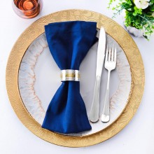 24x Sottopiatti Natalizi decorativi 33cm in plastica Natale per Tavola damasco