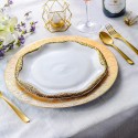 24x Sottopiatti Natalizi decorativi 33cm in plastica Natale per Tavola damasco