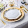 DEL GIUDICE 24x Sottopiatti Natalizi decorativi 33cm in plastica Na...