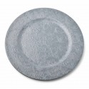 24x Sottopiatti Natalizi decorativi 33cm in plastica Natale per Tavola damasco