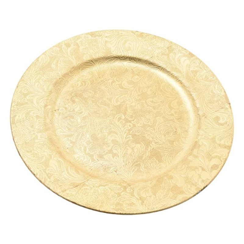 DEL GIUDICE 24x Sottopiatti Natalizi decorativi 33cm in plastica Na...