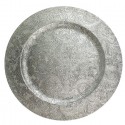 24x Sottopiatti Natalizi decorativi 33cm in plastica Natale per Tavola damasco