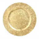 24x Sottopiatti Natalizi decorativi 33cm in plastica Natale per Tavola damasco