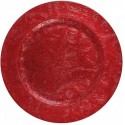 24x Sottopiatti Natalizi decorativi 33cm in plastica Natale per Tavola damasco