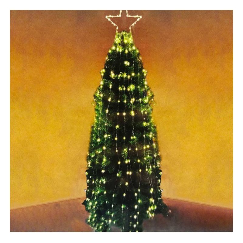 Nataluna Stella Cometa per Albero di Natale Puntale Cascata 465 Led...