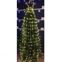 Stella Cometa per Albero di Natale Puntale Cascata 465 Led Bianco caldo freddo
