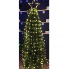 Stella Cometa per Albero di Natale Puntale Cascata 465 Led Bianco caldo freddo