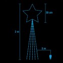 Stella Cometa per Albero di Natale Puntale Cascata 465 Led Bianco caldo freddo