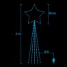 Nataluna Stella Cometa per Albero di Natale Puntale Cascata 465 Led...
