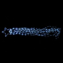 Stella Cometa per Albero di Natale Puntale Cascata 465 Led Bianco caldo freddo