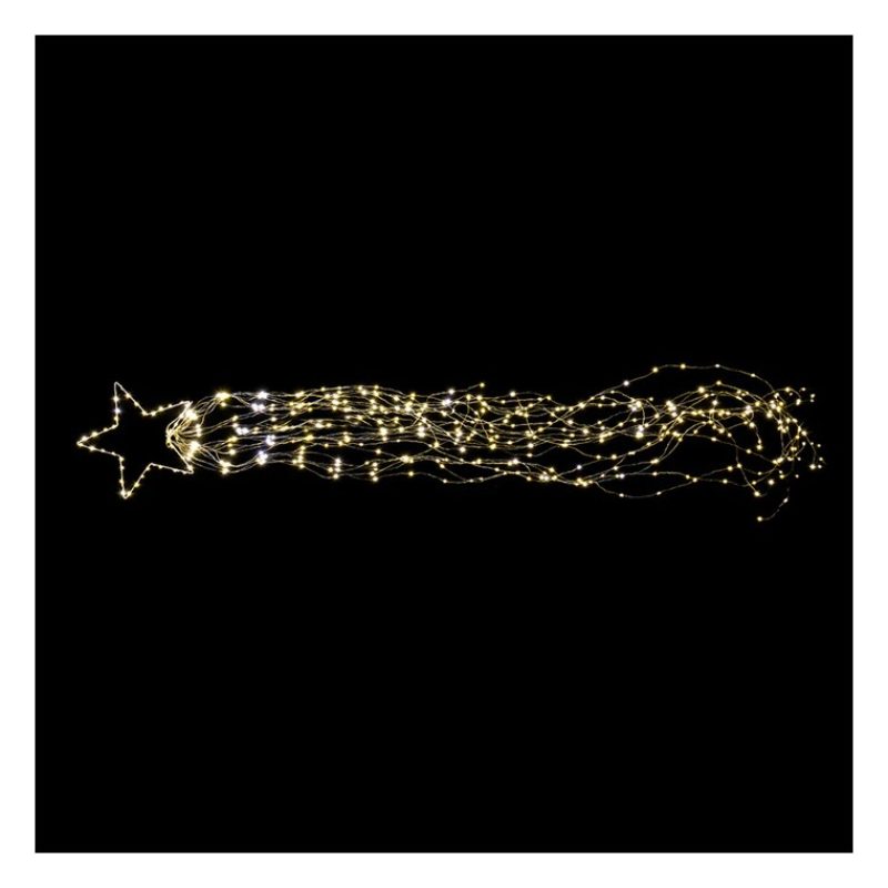 Nataluna Stella Cometa per Albero di Natale Puntale Cascata 465 Led...