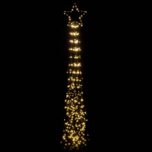 Stella Cometa per Albero di Natale Puntale Cascata 465 Led Bianco caldo freddo