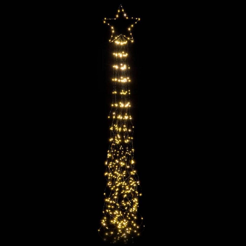 Nataluna Stella Cometa per Albero di Natale Puntale Cascata 465 Led...