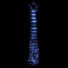 Stella Cometa per Albero di Natale Puntale Cascata 465 Led Bianco caldo freddo