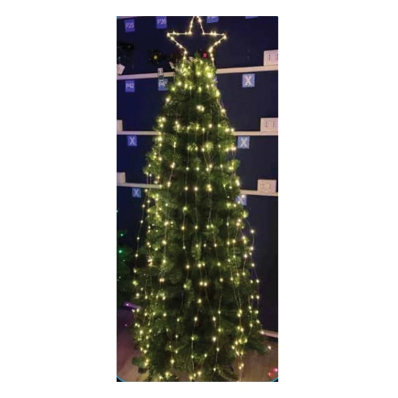 Nataluna Stella Cometa per Albero di Natale Puntale Cascata 690 Led...