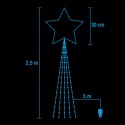 Stella Cometa per Albero di Natale Puntale Cascata 690 Led Bianco caldo freddo