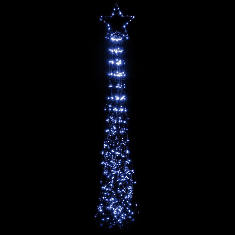 Nataluna Stella Cometa per Albero di Natale Puntale Cascata 690 Led...