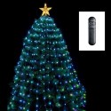 Mantello luminoso da 234 led per albero di Natale 150cm luce RGB multicolore
