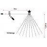 Nataluna Mantello luminoso da 234 led per albero di Natale 150cm lu...