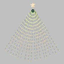 Mantello luminoso da 234 led per albero di Natale 150cm luce RGB multicolore