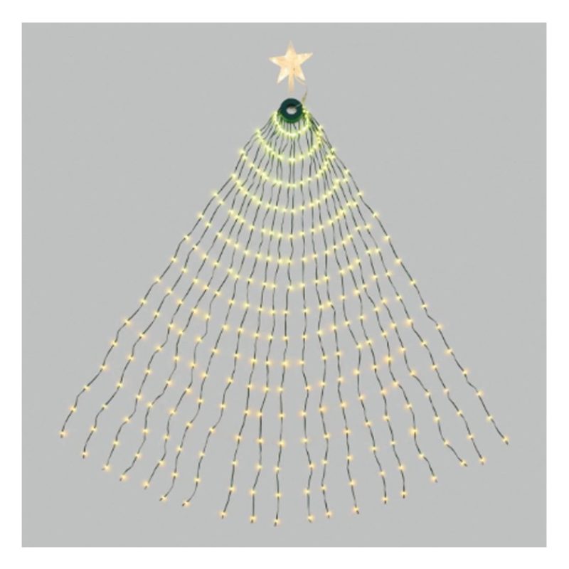 Nataluna Mantello luminoso da 234 led per albero di Natale 150cm lu...