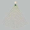 Nataluna Mantello luminoso da 234 led per albero di Natale 150cm lu...