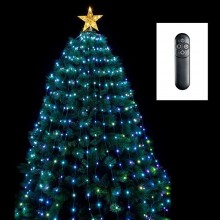 Mantello luminoso da 304 led per albero di Natale 180cm luce RGB multicolore