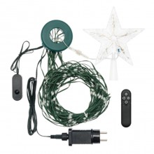 Mantello luminoso da 304 led per albero di Natale 180cm luce RGB multicolore