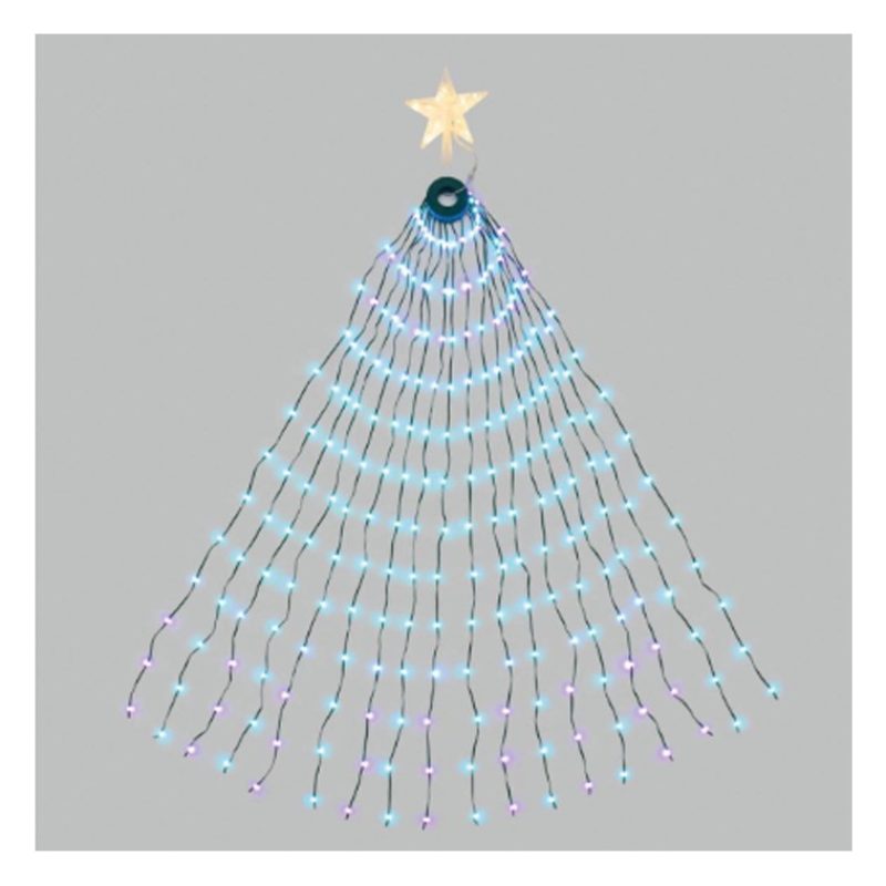 Nataluna Mantello luminoso da 304 led per albero di Natale 180cm lu...