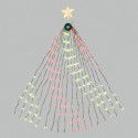 Mantello luminoso da 304 led per albero di Natale 180cm luce RGB multicolore