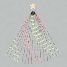 Mantello luminoso da 304 led per albero di Natale 180cm luce RGB multicolore