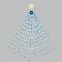 Mantello luminoso da 304 led per albero di Natale 180cm luce RGB multicolore